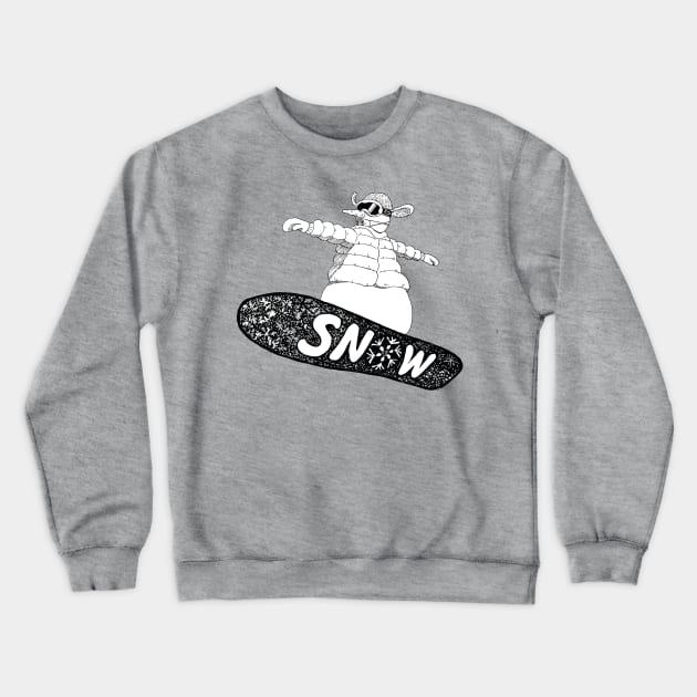 snow Crewneck Sweatshirt by justduick